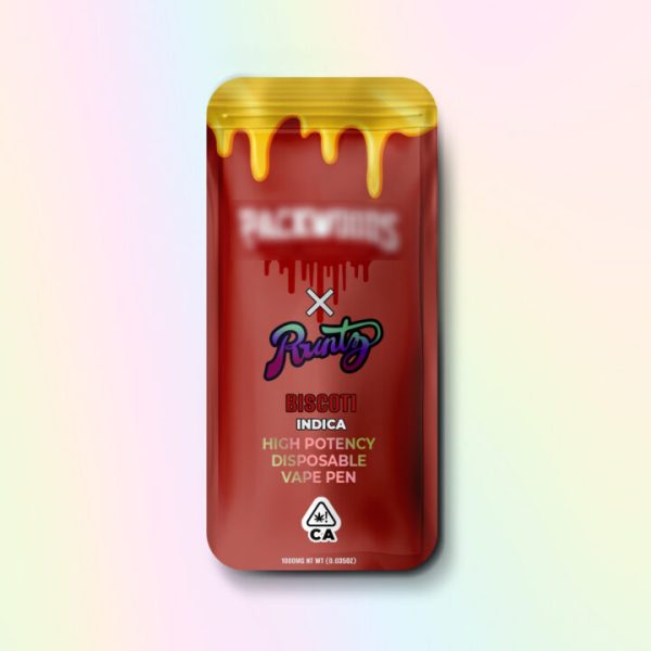 THC VAPE PEN PACKWOODS x RUNTS BISCOTTI 1 ML