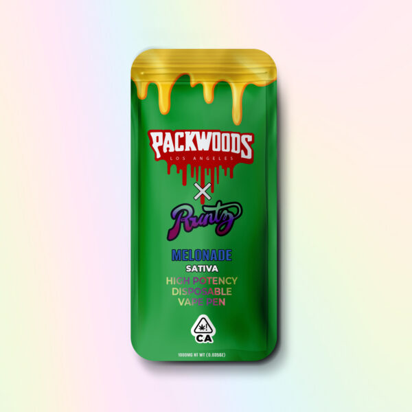 THC VAPE PEN PACKWOODS x RUNTS MELONADE 1 ML