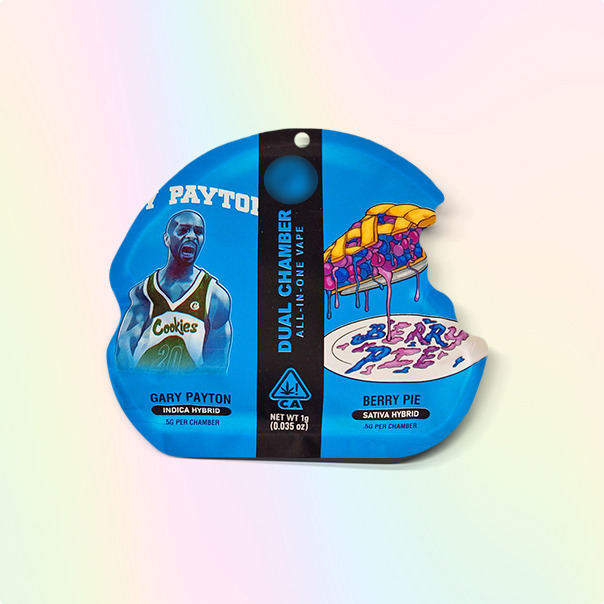 Dual Chamber THC Vape Pen 0.5+0.5ml Gary Payton & Berry Pie Dual Chamber THC Vape Pen 0.5+0.5ml Gary Payton & Berry Pie