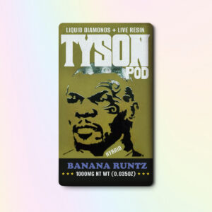 THC VAPE PEN TYSON POD Banana Runtz 1 ML