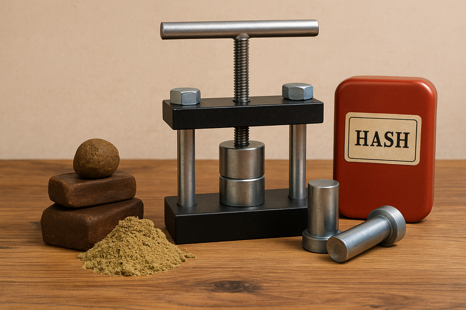 Hashish and pollen pressing: methods, tools and legal notes in the UK